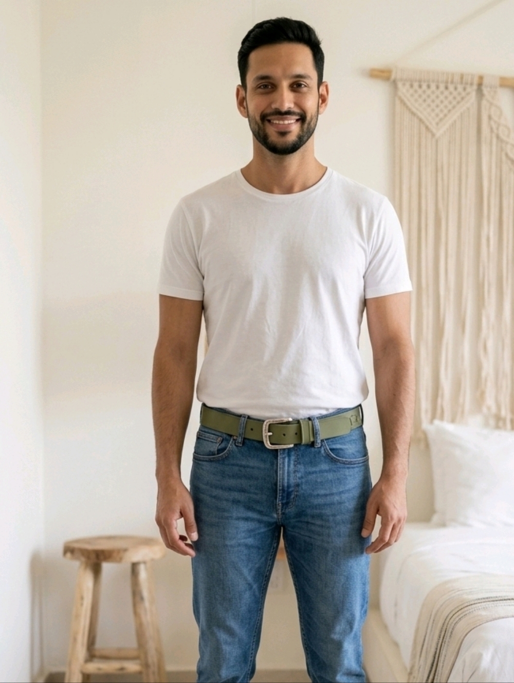 Structure Men's Olive Green Men's Casual Belt